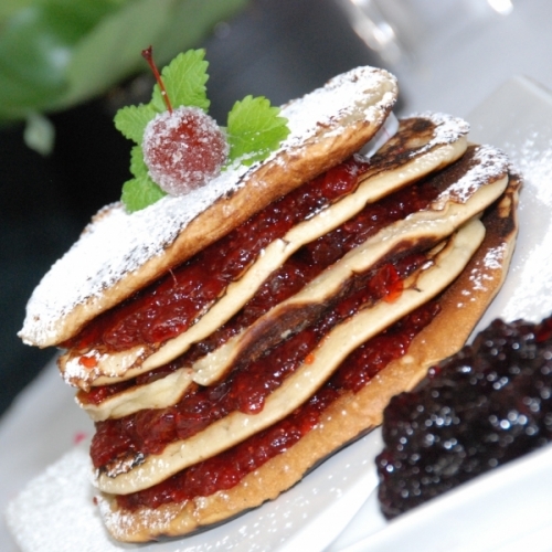 Jams with fruit pieces